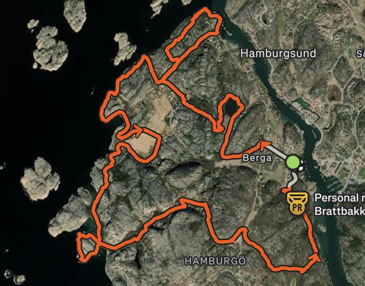 Bankarta över loppen på Hamburgö